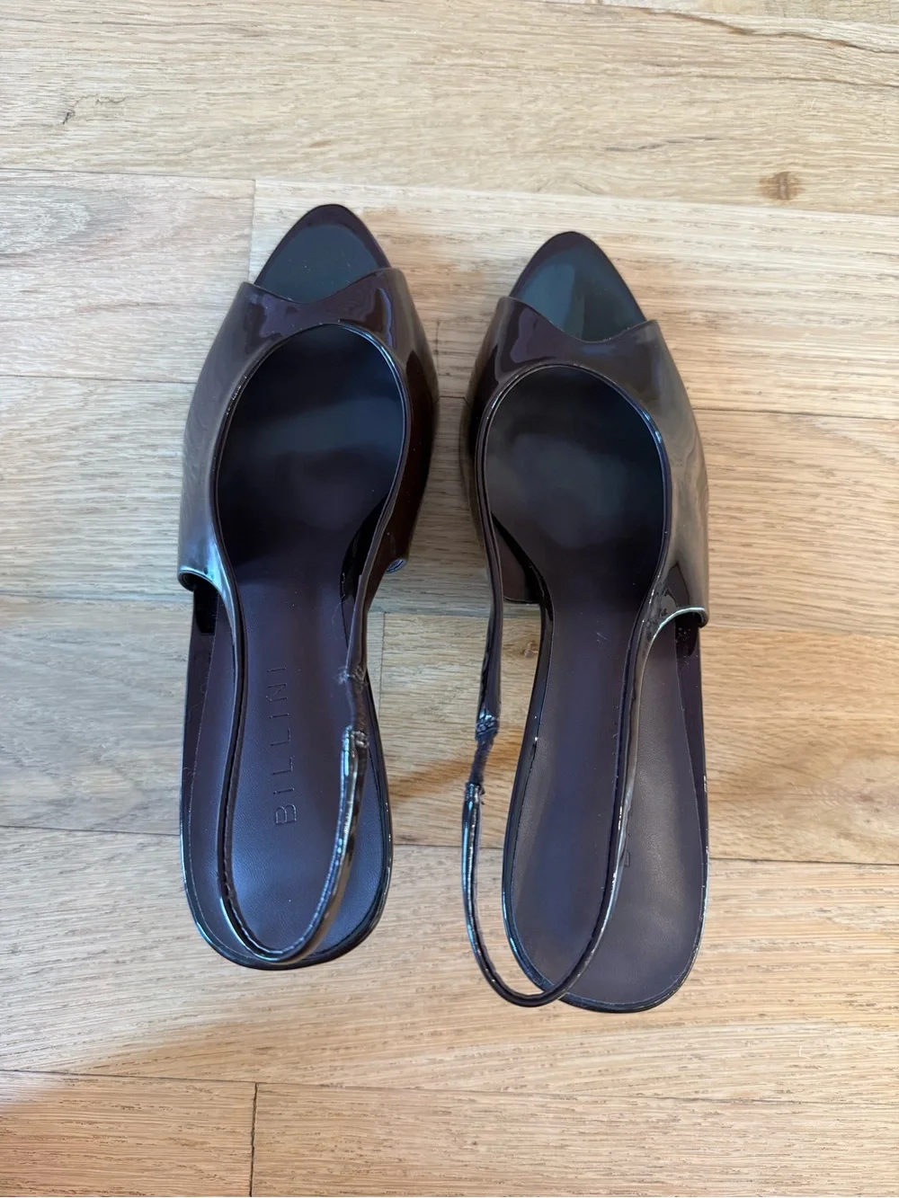NWT Billini Milena Peep Toe Slingback Heels Size 8
